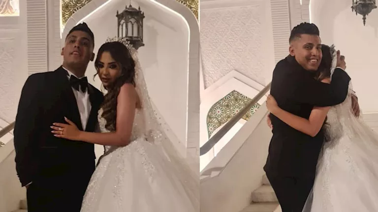 20 صورة لـ زواج كروان مشاكل من حفيدة شعبان عبدالرحيم