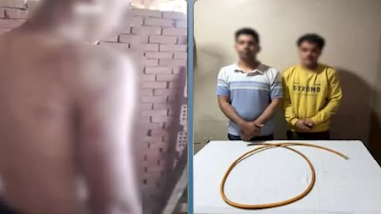 فيديو مثير في بورسعيد.. زوج يشعل النار بباب شقة زوجته إثر خلافات أسرية | ضي النهار 5