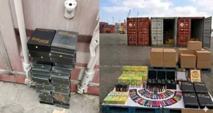 الجمارك تُحبط محاولة تهريب سجائر وشيش إلكترونية بميناء الإسكندرية