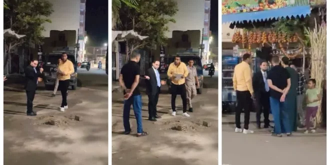 بالصور.. النيابة تعاين موقع واقعة إطلاق النار على مواطنين بأبنوب