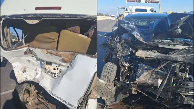 تصادم ملاكي وميكروباص.. ننشر التفاصيل الكاملة لحادث صحراوي الإسكندرية