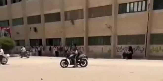 حلبة سباق داخل مدرسة.. القصة الكاملة لواقعة "الموتوسيكلات" بشبرا الخيم