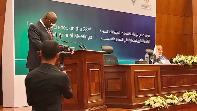 رئيس أفريكسيم بنك: يتوقع 4 آلاف مشارك في الاجتماعات السنوية بالعلمين | ضي النهار رئيس أفريكسيم بنك: يتوقع 4 آلاف مشارك في الاجتماعات السنوية بالعلمين