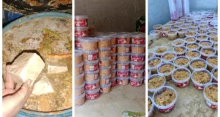 ضبط منتجات ألبان مجهولة المصدر بتواريخ مغشوشة في كفر الشيخ - صور