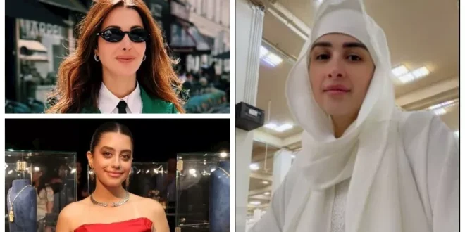 ياسمينا تتألق بفستان أنيق ودرة وزوجها يؤديان فريضة الحج.. صور