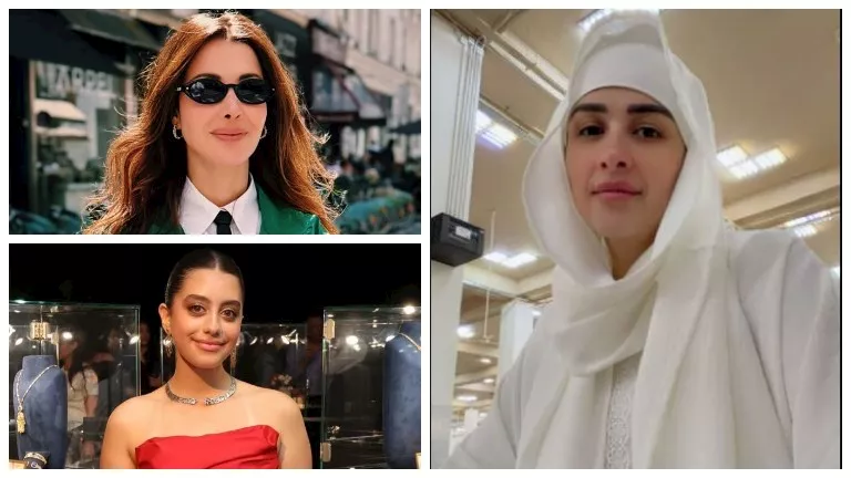 ياسمينا تتألق بفستان أنيق ودرة وزوجها يؤديان فريضة الحج.. صور