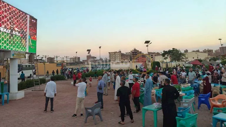 احتفالات عارمة في الفيوم بعد فوزر منتخب مصر على نيوزيلندا