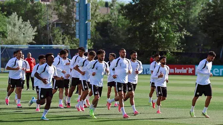 تدريب منتخب مصر استعدادً لمواجهة نيوزيلندا