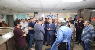 رئيس جامعة المنيا يتفقد مستشفى الكبد استعدادًا لتطبيق التأمين الصحي (ص
