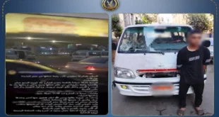 سقوط سائق ميكروباص هارب بعد إصابة فتاة في حادث بمصر الجديدة
