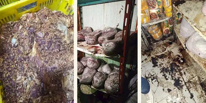 ضبط ربع طن لحوم ودواجن فاسدة داخل مخازن مطاعم ببنها (صور)