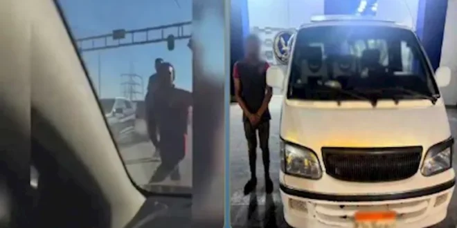 ضبط سائق ميكروباص اصطدم بسيارة وحاول التعدي على قائدها بالإسكندرية