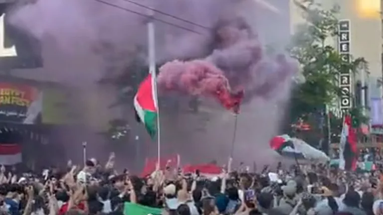 "فلسطين حرة".. كيف احتفلت جماهير مصر في كندا بالفوز على نيوزيلندا؟- في