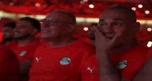 5 صور لبكاء إبراهيم حسن خلال احتفالية تكريم منتخب مصر في ستاد القاهرة