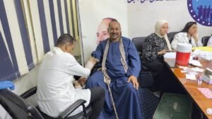 ختام فعاليات حملة التبرع بالدم لحزب مستقبل وطن بأسيوط وسط إشادة بالدور المجتمعي للحزب | ضي النهار IMG 20260701 WA0004