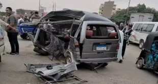 إصابة 12 شخصًا بينهم 5 أطفال في انقلاب سيارة سوزوكي بطريق العين السخنة