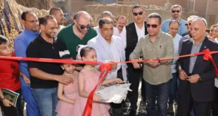 استقبال حافل لمحافظ المنوفية خلال افتتاح مشروع صرف صحي طوخ دلكة (صور)