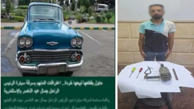الداخلية تكشف كواليس محاولة لص سرقة سيارة الرئيس الراحل عبد الناصر