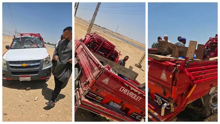 الصدمات الإنعاشية تُنقذ أحد ضحايا حادث صحراوي المنيا