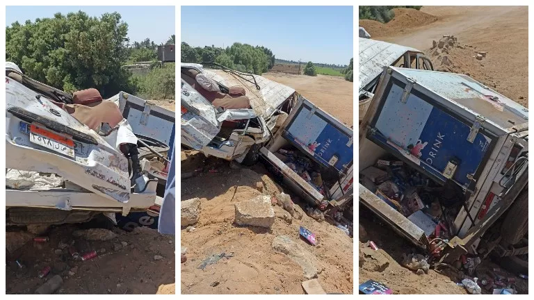 "العربية اطبقت".. جثة ومصابان في حادث تصادم سيارتي نقل بالإسماعيلية (ص | ضي النهار "العربية اطبقت".. جثة ومصابان في حادث تصادم سيارتي نقل بالإسماعيلية (ص