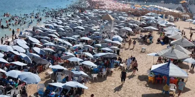المصايف تكشف نسب الإشغالات على شط الإسكندرية