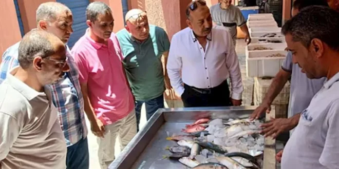 بالصور- سكرتير عام جنوب سيناء يتفقد مركز الصيد التعاوني بالطور