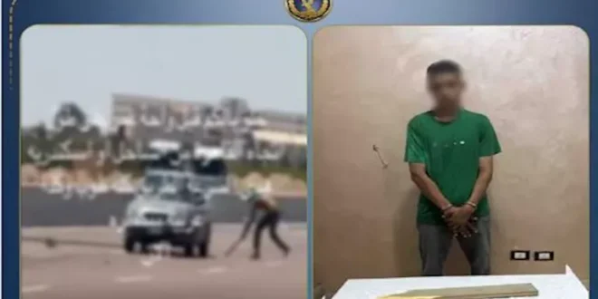 حقيقة فيديو رشق السيارات بالحجارة على الطريق الصحراوي