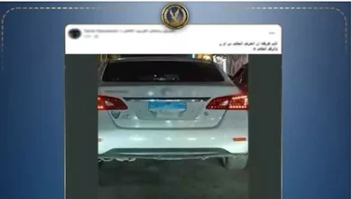 صورة متداولة تقود لضبط قائد سيارة طمس لوحاتها بالإسكندرية