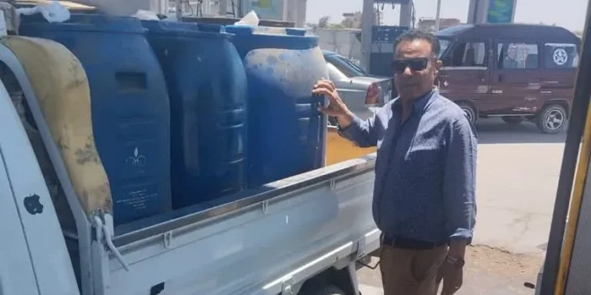 ضبط محطة وقود بالتل الكبير لتصرفها في 1200 لتر سولار مدعم