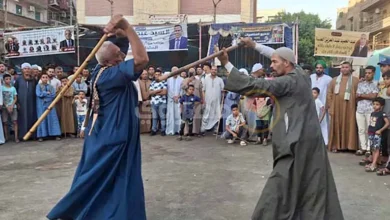 عروض التحطيب فى مولد الشيخ أحمد الفرغل بأسيوط