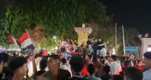 فرحة عارمة في شوارع بني سويف بعد فوز منتخب مصر على أستراليا والتأهل في