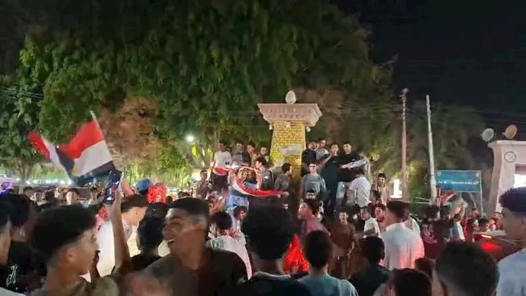فرحة عارمة في شوارع بني سويف بعد فوز منتخب مصر على أستراليا والتأهل في