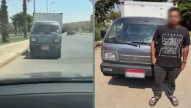 فيديو مخالف يوقع سائق ربع نقل في "شر أعماله" بالقاهرة | ضي النهار فيديو مخالف يوقع سائق ربع نقل في "شر أعماله" بالقاهرة
