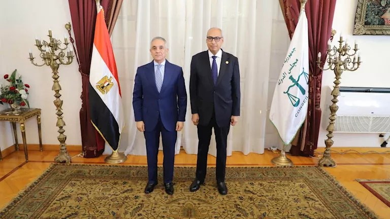 لدعم منظومة العدالة.. وزير العدل يهنئ رئيس مجلس الدولة الجديد ببدء مها
