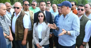 محافظ البحيرة ووزير الري يتفقدان منظومة الري بإيتاي البارود