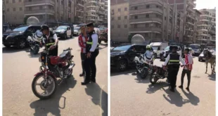 محافظ الدقهلية يضبط موتوسيكل مزعج بالمنصورة