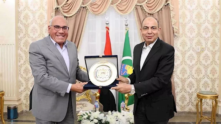 محافظ المنيا ورئيس الهيئة العربية للتصنيع يتابعان مشروعات حياة كريمة | ضي النهار محافظ المنيا ورئيس الهيئة العربية للتصنيع يتابعان مشروعات حياة كريمة