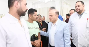 مصابو عربة قطار الغربية يغادرون مستشفى طنطا