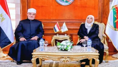 مفتي الجمهورية يهنئ المستشارة هدى عيسى بتولي رئاسة النيابة الإدارية | ضي النهار مفتي الجمهورية يهنئ المستشارة هدى عيسى بتولي رئاسة النيابة الإدارية