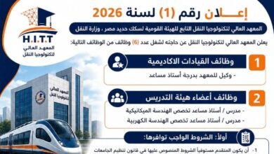 وظائف جديدة في السكة الحديد.. تعرف على الشروط ورابط التقديم قبل غلق الباب | ضي النهار وظائف جديدة في السكة الحديد.. تعرف على الشروط ورابط التقديم قبل غلق الباب