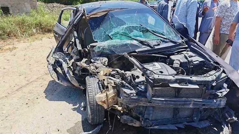 12 مصابًا في حادث تصادم ملاكي وأجرة بطريق بحيرة قارون بالفيوم (صور)