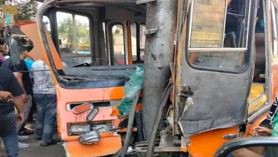7 مصابين في حادث ميني باص بنزلة كوبري عرابي بالقليوبية
