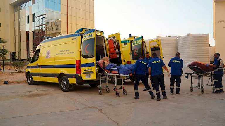 الصحة تتابع حالة مصابي مول التجمع
