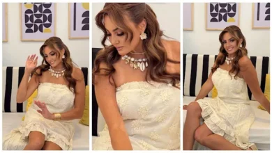 بشرى تتألق بإطلالة أنيقة.. والجمهور: "جمال وشياكة"
