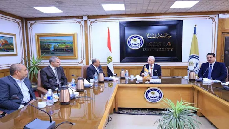 جامعة المنيا تستقبل لجنة فنية لبحث إنشاء الجامعة التكنولوجية الأهلية (