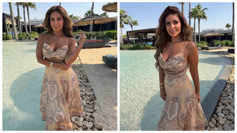 فستان بيج.. مي سليم تتألق في أحدث ظهور والجمهور: "الجمال كله"