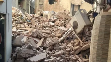 مكون من 4 طوابق.. انهيار عقار في منطقة المندرة بالإسكندرية