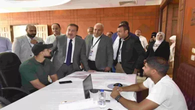 آلاف الشباب في ملتقى توظيف شركة نيرك ببورسعيد