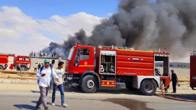 ارتفاع مصابي حريق مصنع هينج شينج بالإسماعيلية لـ20 شخصاً
