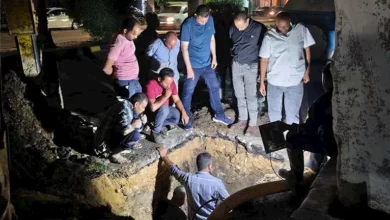 استجابة عاجلة.. إصلاح كسر ماسورة مياه بكورنيش شمال المنيا